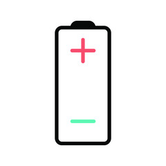Battery. Single flat icon color e ditable