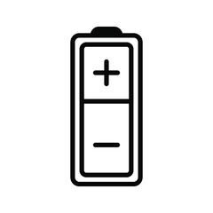 Battery. Single flat icon color e ditable