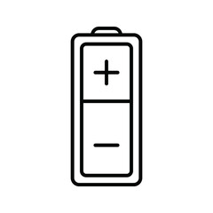 Battery. Single flat icon color e ditable
