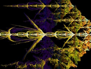 Imaginatory fractal background generated Image