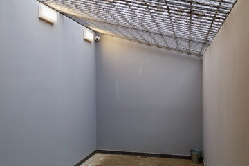 typical modern prison or detention facility. Illustrative universal background for crime and news.