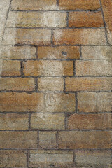 background of yellow tiles. wall texture overall plan