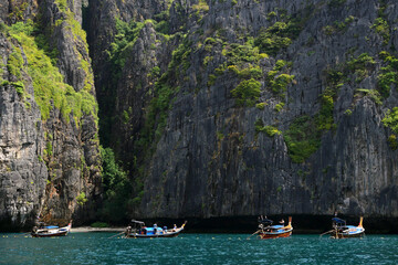The Lagoon of Phi Phi Island , Andaman ocean in Southern Thailand.