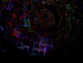 Naklejka premium Imaginatory fractal background generated Image