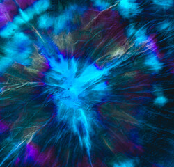  Star Tie Dye Background. Die Boho Paint Pattern.