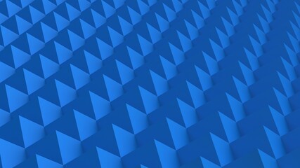 Blue Cube Background Wall. 3D illustration. 3D CG.High resolution.