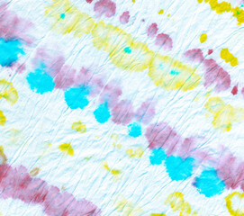 Obraz na płótnie Canvas Blue Tie Dye Repeat. Ink Spiral Silk Pattern.