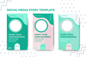 Social Media Story Template Design