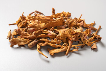 side view herb LingXiaoHua or Campsis Flos or Chinese Trumpetcreeper