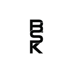 bsk letter original monogram logo design