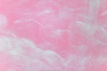 Fototapeta premium Pink concrete wall abstract background. Colorful wallpaper and backdrop. Pink concrete wall textured cover and artistic background.