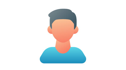 person man user single isolated icon with single isolated icon with smooth style