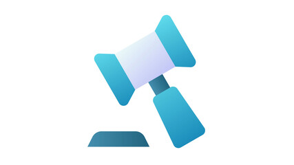law legal judge single isolated icon with single isolated icon with smooth style