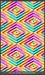 Isometric pattern covers. Modern design. Cool colorful backgrounds. Applicable for Banners, Placards, Posters, Flyers. blue seamless pattern. Eps10 vector template.