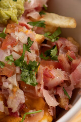 Ham and French Fries Salad with Buttermilk and Guacamole