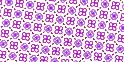 赤紫色の花のシームレスなパターンのベクターのイラスト
