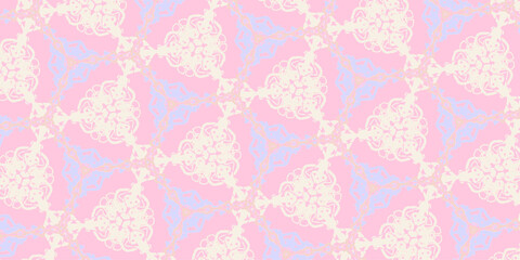 ピンクとクリーム色のきれいな抽象的なベクターの背景イラスト
