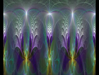 Imaginatory fractal background generated Image