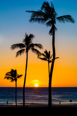 Plakat Hawaii Sunset