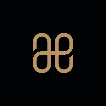 Abstract graphic combination of the letters A, H, E