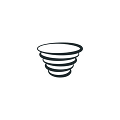 Abstract graphic illustration of the cup as a funnel