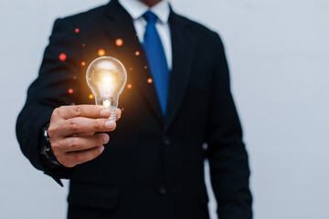 Creative new idea. Innovation, brainstorming, inspiration and solution concepts.