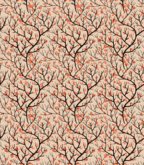 Flower branches and foliage, seasonal leafy twigs