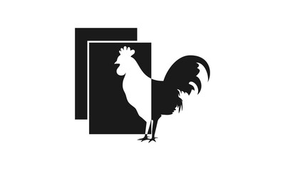 Fototapeta na wymiar Unique chicken icon