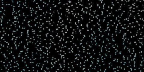 Dark Blue, Green vector texture with beautiful stars.