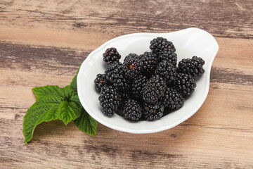 Sweet tasty ripe Blackberry heap