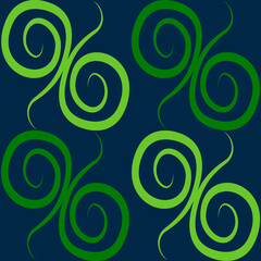 Seamless texture, pattern on a square background - colored curls. Abstraction.