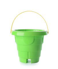 Toy bucket for children on white background © Pixel-Shot