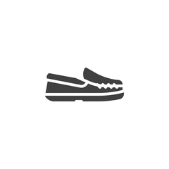 Moccasin shoe vector icon