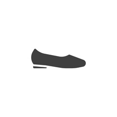 Ballet slippers vector icon
