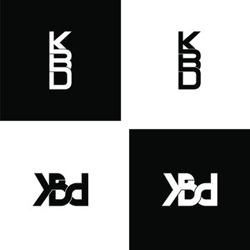 kbd letter original monogram logo design