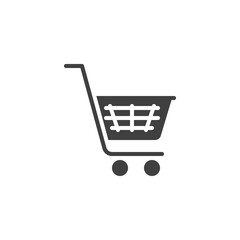 Shopping cart vector icon