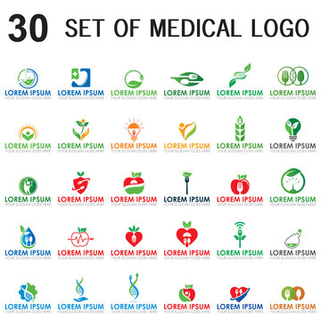 set of medical vector , set of pharmacy logo