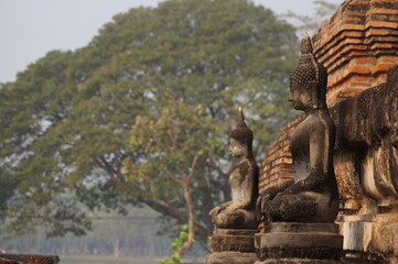Fototapeta na wymiar wat temple of sukhothai