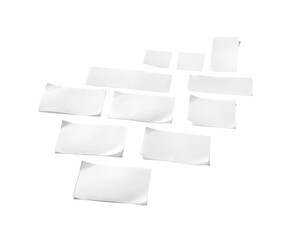 Blank sheets of paper on light background