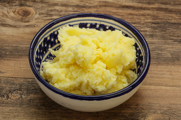 Mashed potato in the bowl