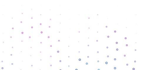 Light blue, red vector pattern with spheres.