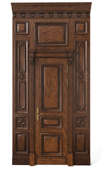 Classic door with interior panels