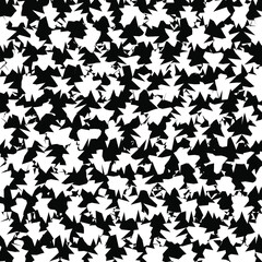 Naklejka na ściany i meble Illusion Abstract black and white pattern. Monochrome pattern. Optical illusion. Op art.