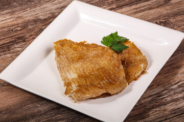 Roasted delicous seafood - stingray wings