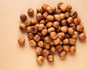 Peeled hazelnuts