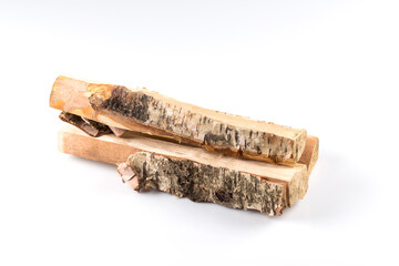 Stack of cut logs firewood