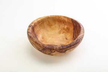 Wooden empty bowl for kitchen