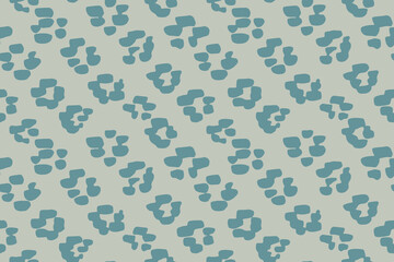 Impression of flower blocks with painted strokes forming a minimal design in teal and green. Simple seamless vector blender pattern. Great for home décor, fabric, wallpaper, gift wrap, stationery, etc