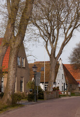 Island of Ameland (Friesland/Fryslan, The Netherlands): Traditional houses in Nes.