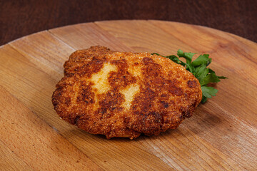 Crispy Chicken cutlet in bread